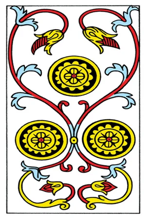 Significado da carta Três de Ouros - Tarot Grátis no Tarot Center Carta Três de Ouros no Tarot Center - Tarot Grátis