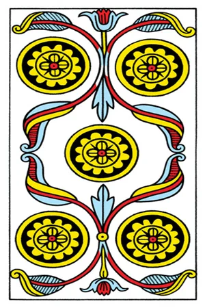 Significado da carta Cinco de Ouros - Tarot Grátis no Tarot Center Carta Cinco de Ouros no Tarot Center - Tarot Grátis