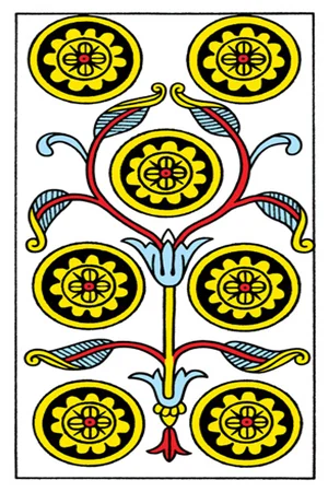 Significado da carta Sete de Ouros - Tarot Grátis no Tarot Center Carta Sete de Ouros no Tarot Center - Tarot Grátis