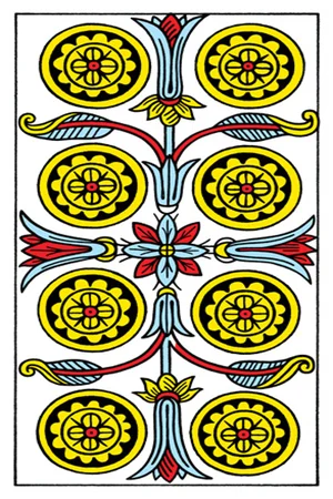 Significado da carta Oito de Ouros - Tarot Grátis no Tarot Center Carta Oito de Ouros no Tarot Center - Tarot Grátis