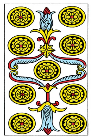 Significado da carta Nove de Ouros - Tarot Grátis no Tarot Center Carta Nove de Ouros no Tarot Center - Tarot Grátis