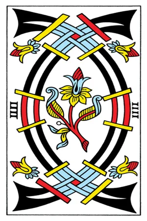 Significado da carta Quatro de Espadas - Tarot Grátis no Tarot Center Carta Quatro de Espadas no Tarot Center - Tarot Grátis