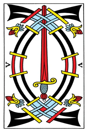 Significado da carta Cinco de Espadas - Tarot Grátis no Tarot Center Carta Cinco de Espadas no Tarot Center - Tarot Grátis