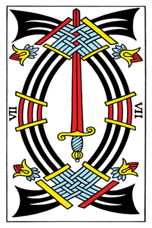 Significado da carta Sete de Espadas - Tarot Grátis no Tarot Center Carta Sete de Espadas no Tarot Center - Tarot Grátis