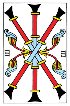 Significado da carta Três de Paus - Tarot Grátis no Tarot Center Carta Três de Paus no Tarot Center - Tarot Grátis