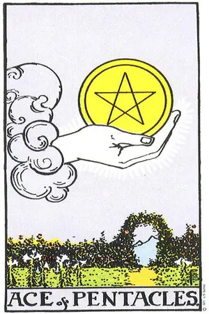 Significado da carta Ás de Ouros - Tarot Grátis no Tarot Center Carta Ás de Ouros no Tarot Center - Tarot Grátis