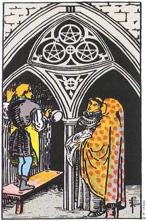 Significado da carta Três de Ouros - Tarot Grátis no Tarot Center Carta Três de Ouros no Tarot Center - Tarot Grátis
