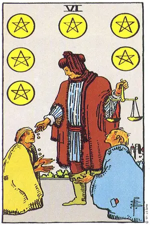 Significado da carta Seis de Ouros - Tarot Grátis no Tarot Center Carta Seis de Ouros no Tarot Center - Tarot Grátis