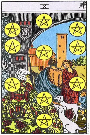 Significado da carta Dez de Ouros - Tarot Grátis no Tarot Center Carta Dez de Ouros no Tarot Center - Tarot Grátis