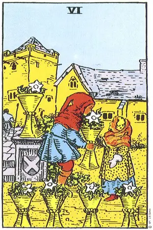 Significado da carta Seis de Copas - Tarot Grátis no Tarot Center Carta Seis de Copas no Tarot Center - Tarot Grátis
