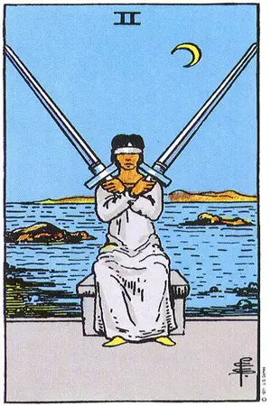 Significado da carta Dois de Espadas - Tarot Grátis no Tarot Center Carta Dois de Espadas no Tarot Center - Tarot Grátis