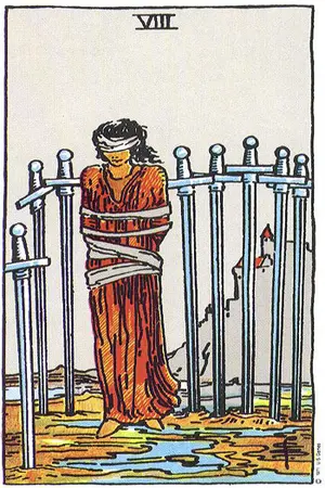 Significado da carta Oito de Espadas - Tarot Grátis no Tarot Center Carta Oito de Espadas no Tarot Center - Tarot Grátis