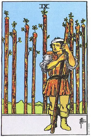 Significado da carta Nove de Paus - Tarot Grátis no Tarot Center Carta Nove de Paus no Tarot Center - Tarot Grátis