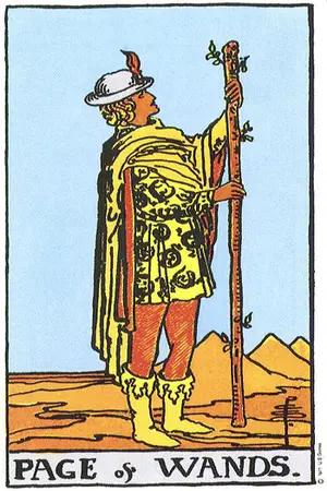 Significado da carta Valete de Paus - Tarot Grátis no Tarot Center Carta Valete de Paus no Tarot Center - Tarot Grátis